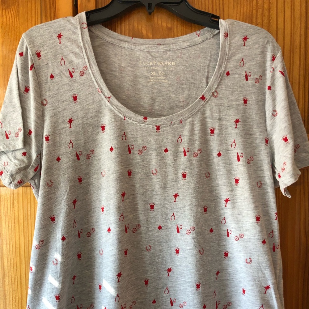 Lucky Brand Dice Print T-Shirt